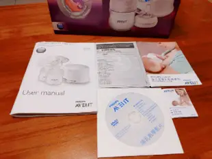 【二手好物】PHILIPS Avent 輕乳感單邊電動吸乳器+手動吸乳器