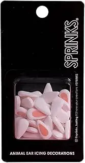 Animal Ear Icing Decorations | 30g | Edible Cake Toppers for Cupcakes & Cookies | Perfect for Spring Party Baking | Pastel Sugar Decorations