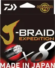 Brand New - Daiwa J Braid Expedition x8 150m Orange Braid Fishing Line - Choose