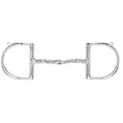 Myler Bits Myler SS 3 3/4 Dee w/Hooks Twisted Snaffle
