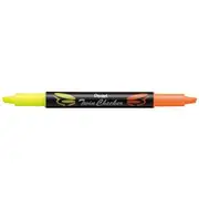 Pentel Twin Checker Highlighter Yellow/Orange