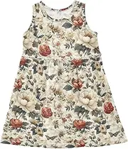 [Caihoyu] Toddler Girl Princess Dress Toddler Baby Swing Casual Short Sleeve Dress Summer Active Playwear, Multicolor09, 8 Years