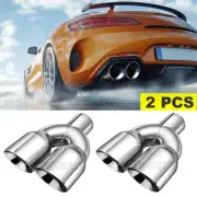2.5" ID 3.5" OD Dual Exhaust Tip Exhaust Pipe Tip For Dodge Challenger SRT