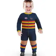 AFL Footy Suit Body Suit - Adelaide Crows - Baby Infant Toddler