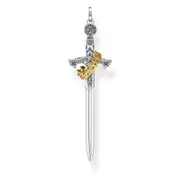 Thomas Sabo Pendant - Sword Silver + Yellow Gold
