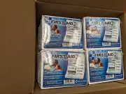 LOT of 48:First Aid Emergency Travel Kit Medical Band-Aids and More