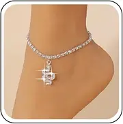 [Aneneiceera] Boho Crystal Snake Anklet Bracelet Gold Cz Snake Dangle Ankle Bracelets Cz Tennis Chain Anklet Punk Serpent Anklets Foot Chain Jewelry for Women (Gold)