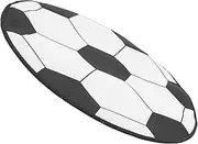 DOITOOL Soccer Pattern Floor Rug Easy Clean Round Bath Rug Bedroom Carpet for Living Room