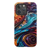 For iPhone 14 Pro Max Case Protective MagSafe Compatible Cover Swirling Paint