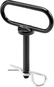 Lawn Mower Trailer Hitch Pins – Utility Locking Pin, Secure Rear Coupler | 1/2 Inch Tow Behind Fastener, Garden Tractor Hitch Rod for Yard Trailer, Outdoor Mower Pull Equipment Or Farm Attachment Use