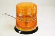 6.1" 12V-24V Permanent Warning Strobe Light Amber Beacon Flasher Snow Plow