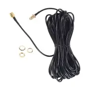 RP - SMA Male to female Wifi antenna connector Extension Cable black 10 M Y2F9