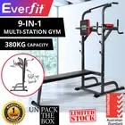 Multi Station Dip Tower Knee Raise Chin Up Pull Weight Bench Equipment 9in1