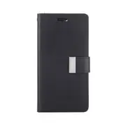 iPhone 14 Plus High-Quality Flip Wallet Case Cover - Shock-Resistant with Front Cover, Multiple Card Slots, Magnetic Closure and Media Stand Convertible - Black