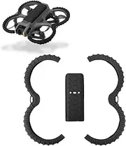 Propeller Guard Protector Bumper Ring With Back Protective Plate Cover for DJI Avata 2 Drone Anti-Collision Accessories(Black)