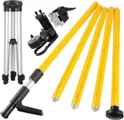 Laser Level Pole, Upgraded 12 ft. Telescoping Laser Pole with Tripod and Multifu