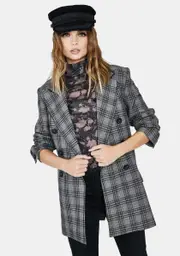 [Free People] Ashby Plaid Blazer