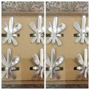 Avia Decor *8* - 2 Sets of 4 total of 8. Spoon, Knive & Fork Napkin Rings