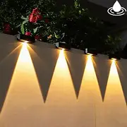 LED Solar Outdoor Lights Wall Light Fence Lights Super Bright Patio Lights Outdoor Lighting Waterproof Garden Light Balcony Fence Porch Home Decoration Solar
