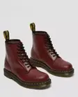 DR.MARTENS UNISEX 1460 Smooth Leather Lace Up Boots Cherry Red UK 3 US WOMEN 5