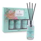 Reed Diffuser Set of 3, Lavender Rose Vanilla Oil Scent Diffuser Sticks Office