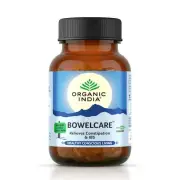 ORGANIC INDIA Bowelcare Relieves Constipation & Irritable Bowel 60 Capsules