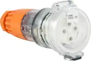 4 Pin Extension Socket Round Pin IP66 Industrial Switchgear