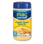Mac Yourself Cheddar Cheese Sauce Mix Cheese Powder for Macaroni 9.3 oz