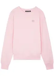 Acne Studios Logo-embroidered Cotton Sweatshirt - Light Pink - S (UK8-10 / S) S (UK8-10 / S)