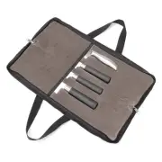 QEES Knife Roll,Heavy Duty Knife Bag,Waxed Canvas knife Case with 4 Slots For...