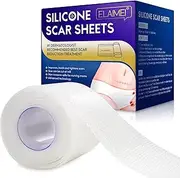 Silicone Scar Sheets, Clear Silicon Gel Scar Sheets, Invisible Scar Tape(1.6” x 120”Roll-3M), Scar Strips for Surgical Scars, Medical Grade, Scar Removal Sheets for C-Section, Breast, Burn, Keloid, Acne et