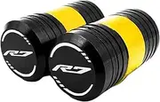 jiningxinxin Motorcycle CNC Tire Stem Air Cap Airtight Wheel Tire Valve Caps Compatible with YZF R7 YZF-R7(X Gold)