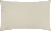Bambury Temple Organic Cotton Sheet Set, Single Bed, Pebble