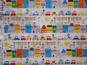 OUI OUI PARIS, Suzy Ultman for Robert Kaufman, Multicolor Paris Street Scene BTY