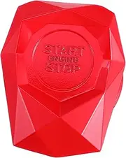 FUNOMOCYA Car Engine Start Stop Button Cover Easy Install Durable Material Fit Models