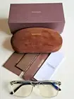 Brand New TOM FORD Designer Men's Square Gray Optical Blue Block Eyeglass Frames