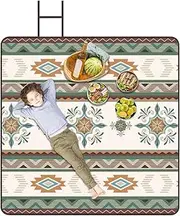 Picnic Mats Outdoor Waterproof,Lightweight Picnic Blanket | Waterproof Sandproof 78x78inch Portable Bohemian Grass Lawn Accessories for Lake Camping Park Pool Travel Hiking Festival Backyard Outdoor