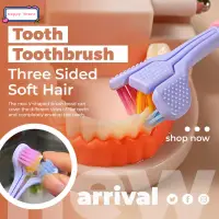 在飛比找蝦皮購物優惠-Three Sided Soft Hair Tooth To