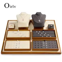 在飛比找蝦皮商城精選優惠-Oirlv 木質 飾品收納陳列道具 珠寶櫃展示套裝 戒指手鍊