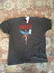 Nirvana In Utero Short Sleeve Band T Shirt Men’s Size XXL Gray
