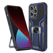 ZUSLAB iPhone 14 Pro Max Stand Case Rotate Magnet Ring Kickstand Military Grade Shockproof Heavy Duty Protective Cover for Apple - Blue