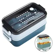 Leakproof Students Lunch Bento Box Food Container Microwave Box With Dinnerware