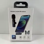 New Sealed Wireless Lavalier Microphone 2 Pack With Charging Wire USB-C Only