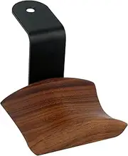Headphone Desktop Hanger Holder, Tabletop Tape Under-Desk Mount Headphone Rack Hanger Holder, Universal Fit Headphone Stand Display, Headset Stand Hook Clamp Hanger Bracket (Z-Shape, Walnut Wood)