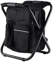 Fishing Backpack with Seat,Folding Stool Portable Bag with Cooler Insulated Picnic Bag for Outdoor Events, Hiking, Travel, Beach