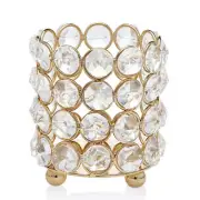 GODINGER CRYSTAL LADEN DECORATIVE CRYSTAL VOTIVE VASE CANDLE HOLDER CENTERPIECE