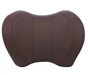 Car Seat Head Neck Rest Massage Auto Pillow Space Memory Neck Headrest Car Vehicular Pillow Seat Headrest Accessories Brown