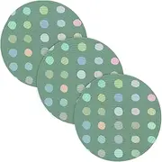 3 Pcs Extra Large Trivet Mat for Hot Pots and Pans 15in Cotton Thread Weave Kitchen Hot Pads for Crock Pot Modern Farmhouse Decor Colorful Irregular Design Dots