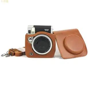 適用於拍立得mini90復古相機包相機保護套收納包 instax mini 90皮革相機殼攝影保護套潮流斜背包