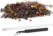 Gadpiparty 1 Set Flat Back Rhinestones with Compartment Storage Box Nail Art Jewels and Tools for Crafting Clothing Bags and DIY Projects Middle Eastern Gems
